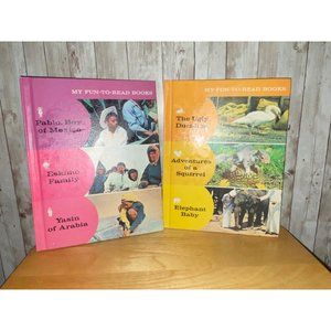 My Fun to Read Set 2 & 3 Vintage Hardcover Hardback Childrens books 1973